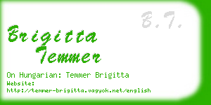 brigitta temmer business card